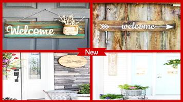 DIY Welcome Porch Sign постер