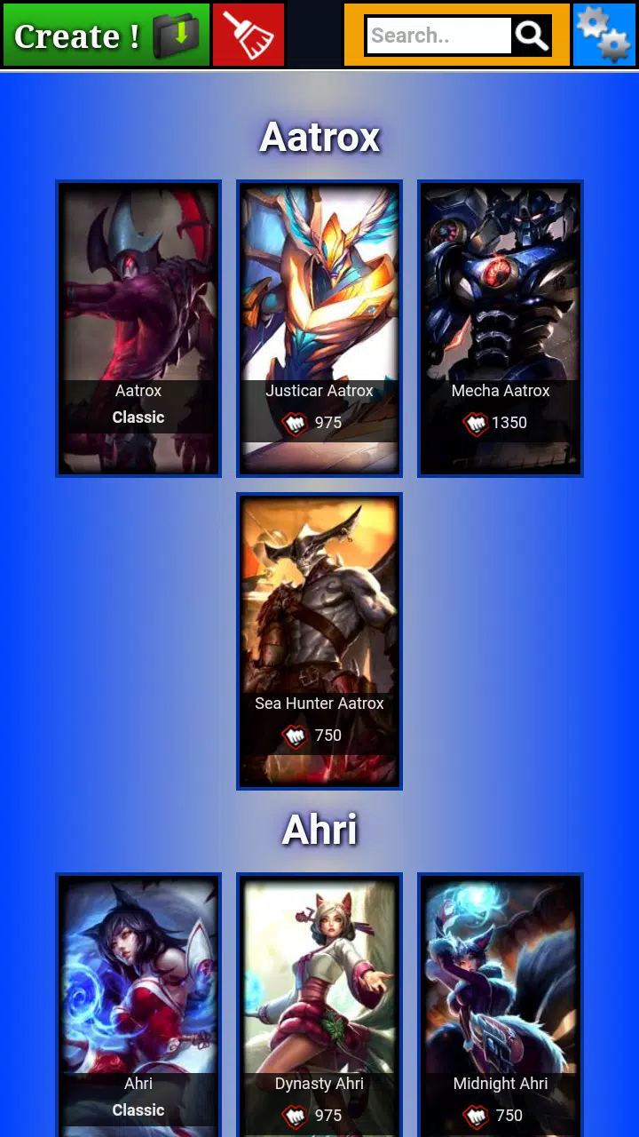 Android İndirme için Lol Skin List Generator X APK