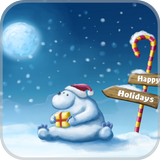 Snowman Snowflakes LWP icono
