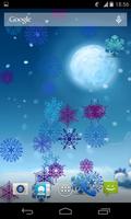 Snowman Snowflakes LWP captura de pantalla 1