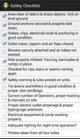 Party Rental Safety Checklist ポスター