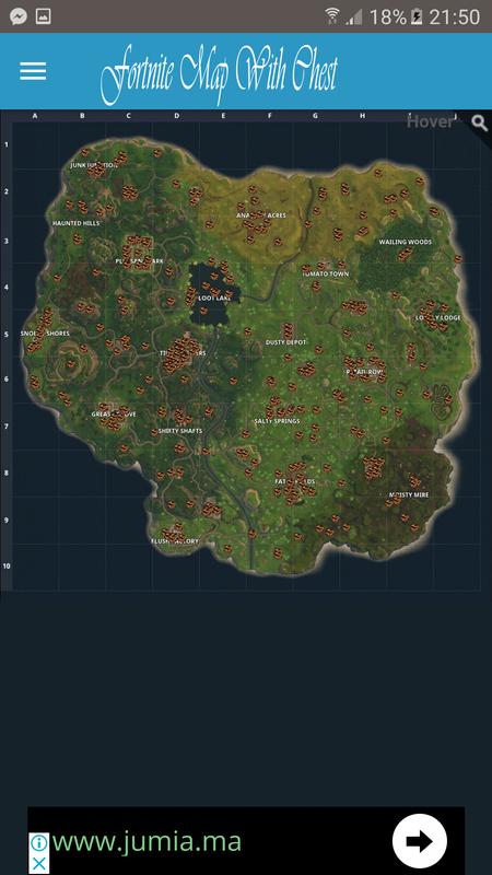 fortnite map with chest تصوير الشاشة 2 - fortnite chest for sale