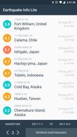 Earthquake Info Lite capture d'écran 1