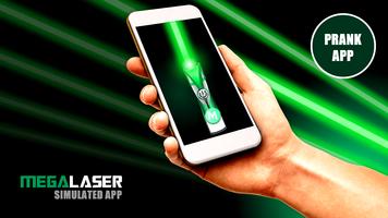 پوستر Mega Laser (simulated laser pointer) "PRANK APP"