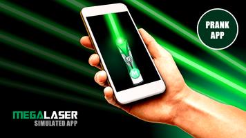 Mega Laser (Puntero Laser Simulado "APP DE BROMA") plakat