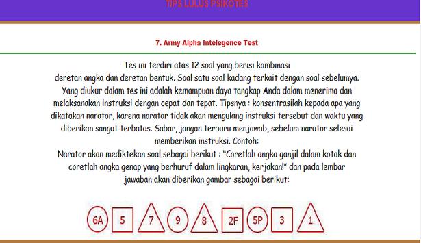 Contoh Soal Army Alpha Intelegence Test