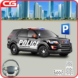 现代 警察 汽车 停車處 自由 游戏 3D 图标