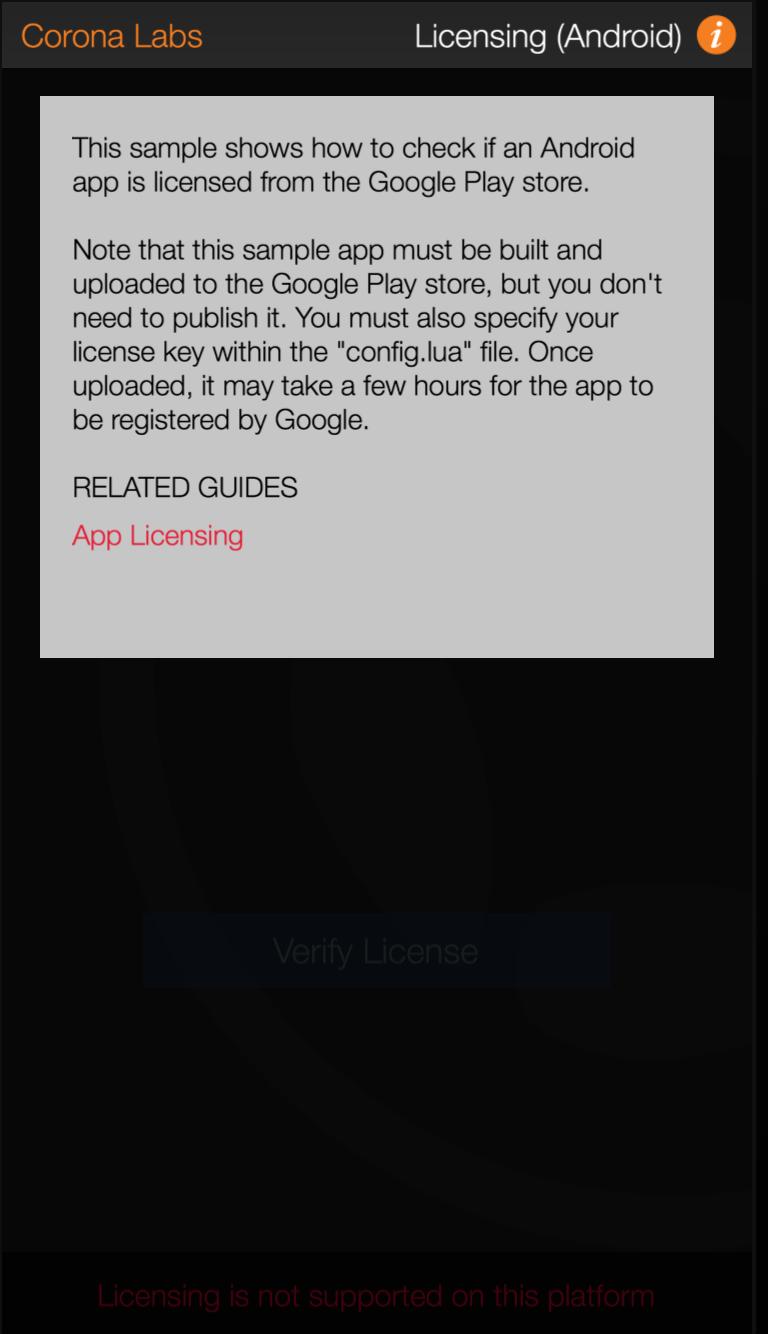 Licensing android Licensing android