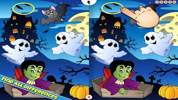 Halloween Find the Difference Affiche