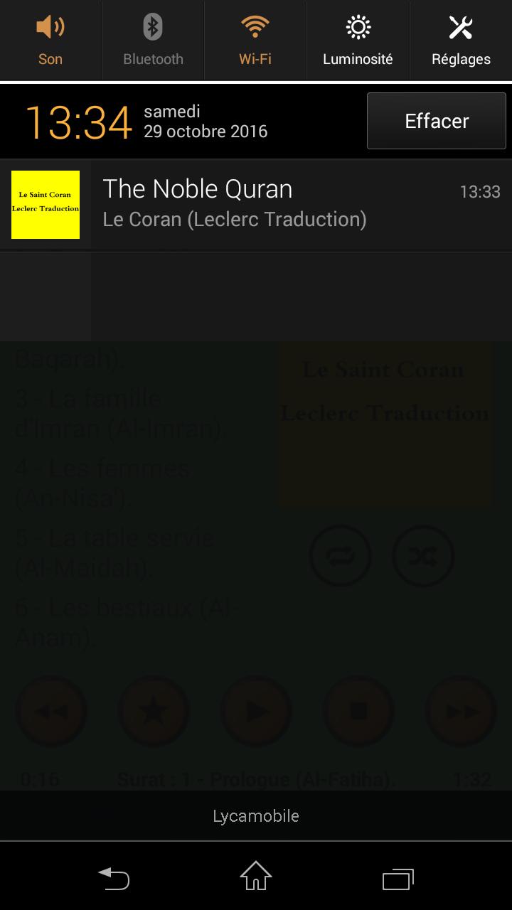 Le Saint Coran (Leclerc Traduction)sans publicités APK pour Android  Télécharger