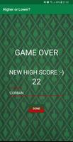 Higher or Lower? captura de pantalla 2