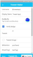 Fake Tweeets, Tweeet maker app پوسٹر