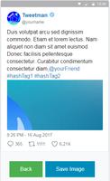 Fake Tweets, Tweet maker app capture d'écran 1