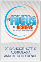 Choice Hotels Australasia 2013 poster