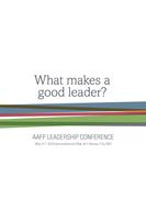 AAFP Leadership Conf 2016 Plakat