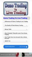 Demo Trading VS Live Trading plakat