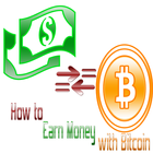 Earn Money with Bitcoin Zeichen