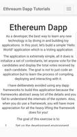 Ethereum Dapp Tutorials poster