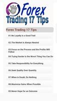 Forex trading 17 Tips poster