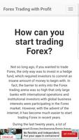 Forex Trading with Profit capture d'écran 2