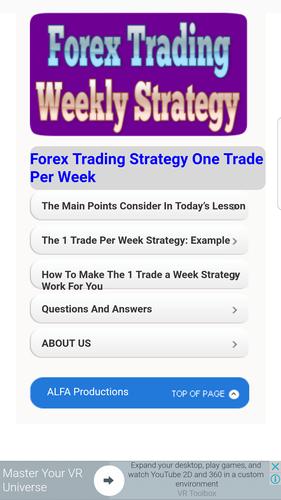 Tutorials For Forex Weekly Strategy For Android Apk Download - 
