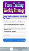 Tutorials for Forex Weekly Strategy Affiche