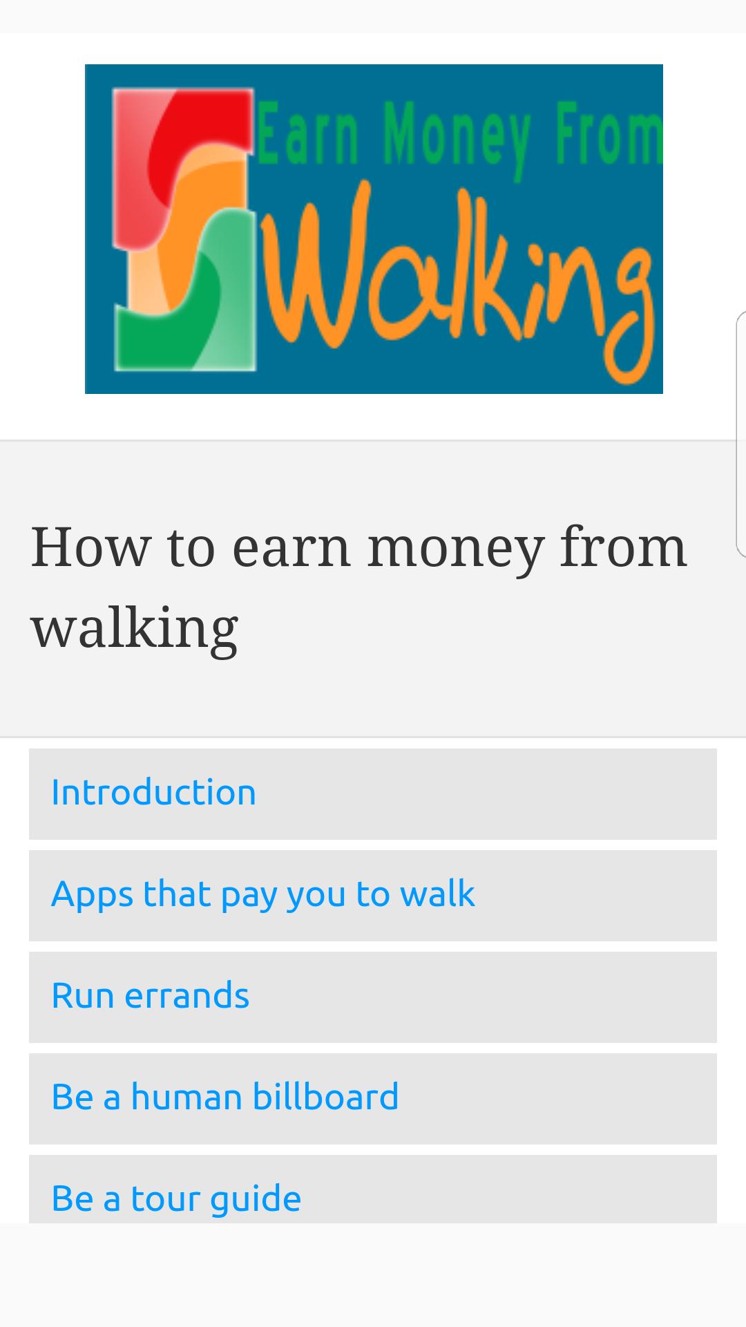 Earn Money From Walking For Android Apk Download