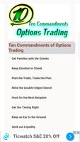 Ten Commandments of Options Trading Poster