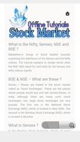 Stock Market Offline Tutorials تصوير الشاشة 1