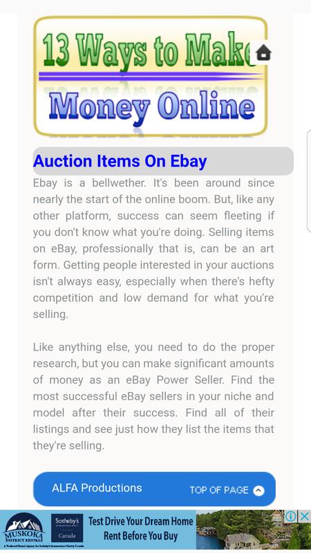 Earn Money Online 13 Ways For Android Apk Download - earn money online 13 ways Ø§Ù„Ù…Ù„ØµÙ‚ earn money online 13 ways ØªØµÙˆÙŠØ± Ø§Ù„Ø´Ø§Ø´Ø© 1