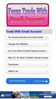 Forex Trade with Small Account Poster