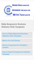 Make Responsive Business Websites With Templates ポスター