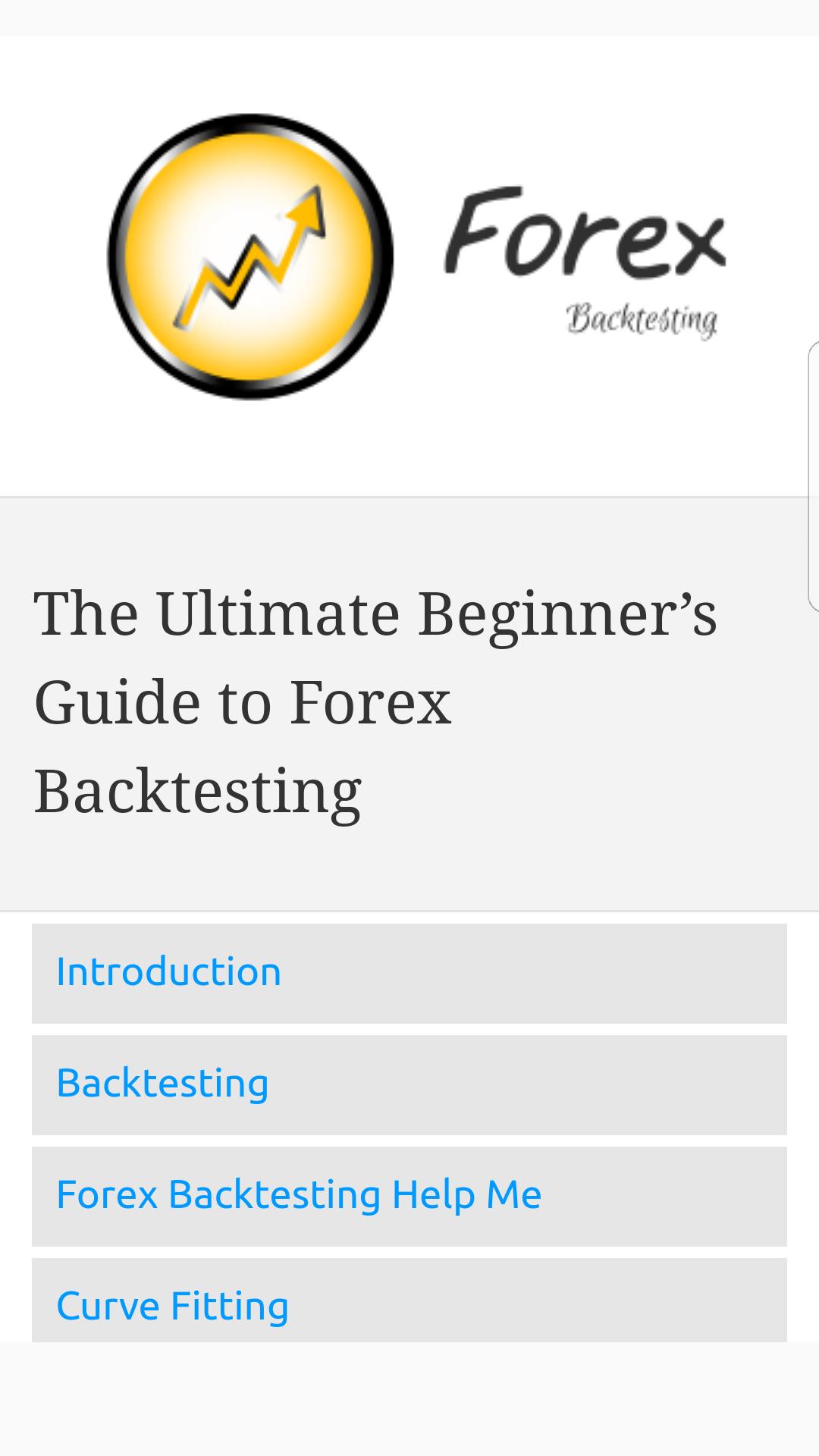 Forex Back Testing For Android Apk Download - 
