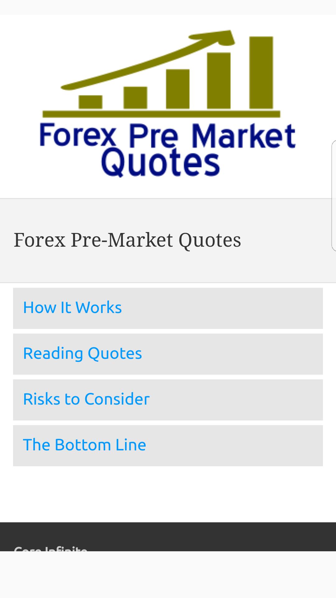 Forex Pre-Market Quotes APK For Android Download