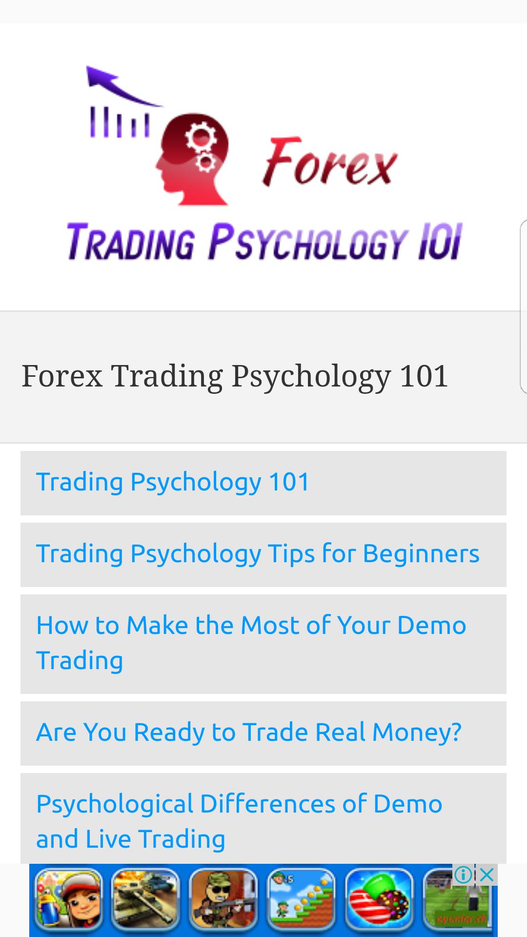 Forex Trading Psychology 101 For Android Apk Download - 