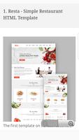 Responsive Restaurant & Food Website Templates captura de pantalla 1