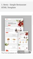 Responsive Restaurant & Food Website Templates syot layar 1