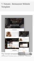 Responsive Restaurant & Food Website Templates captura de pantalla 3