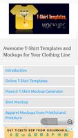T-Shirt Template and Mockups ポスター