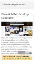 T-Shirt Template and Mockups capture d'écran 1