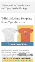 T-Shirt Template and Mockups capture d'écran 3