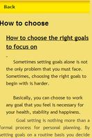 برنامه‌نما Correct Goal Settings عکس از صفحه
