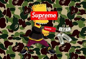 Poster NEW BART BAPE : WALLPAPER IMAGE