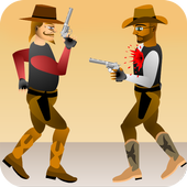 Western Cowboy Gun Blood-icoon