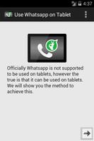 Guide Run Whatsapp on Tablet Affiche