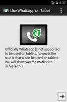 Guide Run Whatsapp on Tablet poster