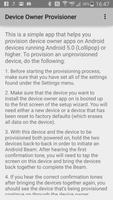 Device Owner Provisioner Affiche