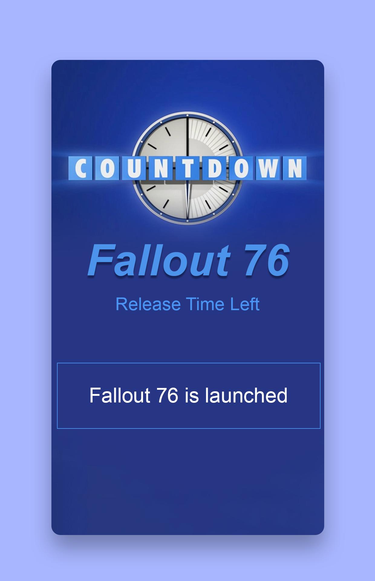 Android 用の Countdown For Fallout 76 Fallout 76 Wallpaper Apk をダウンロード