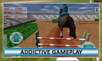 Horse Jumping 3D Game Affiche