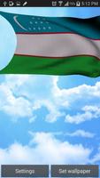 Uzbekistan Flag 3D Free screenshot 1